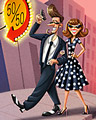 Fifty Fifty Club Badge - Canasta Fifty Fifty Club Badge - Canasta