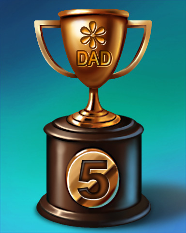 Father's Day Race Lap 5 Badge - Quinn's Aquarium Father's Day Race Lap 5 Badge - Quinn's Aquarium