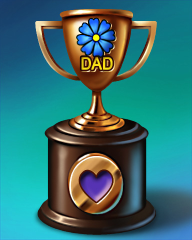 Pogo Father's Day Race Victory Badge Pogo Father's Day Race Victory Badge