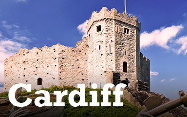 Cardiff Postcard Badge - Postcards From Britain Cardiff Postcard Badge - Postcards From Britain