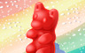 Cherry Gummy Bear Badge - Solitaire Gardens Cherry Gummy Bear Badge - Solitaire Gardens
