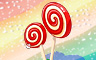 Strawberry Swirl Lollipop Trees Badge - Solitaire Gardens Strawberry Swirl Lollipop Trees Badge - Solitaire Gardens