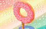 Strawberry Frosted Donut Tree Badge - Solitaire Gardens Strawberry Frosted Donut Tree Badge - Solitaire Gardens