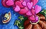 Burstin' Love Badge - Perfect Pair Solitaire Burstin' Love Badge - Perfect Pair Solitaire