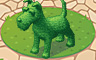 Green Topiary Terrier Badge - Solitaire Gardens Green Topiary Terrier Badge - Solitaire Gardens