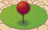Tall Red Topiary Sphere Badge - Solitaire Gardens Tall Red Topiary Sphere Badge - Solitaire Gardens