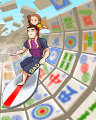 Pogo Mahjong Barrel Ride Badge Pogo Mahjong Barrel Ride Badge