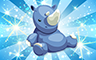 Diamond Stuffed Rhino Badge - Poppit! Bingo Diamond Stuffed Rhino Badge - Poppit! Bingo