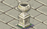 Vase On Pedestal Badge - Solitaire Gardens Vase On Pedestal Badge - Solitaire Gardens