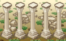 Rising Columns Badge - Solitaire Gardens Rising Columns Badge - Solitaire Gardens