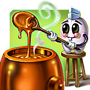 Cookin' Up Caramel Badge - Sweet Tooth Cookin' Up Caramel Badge - Sweet Tooth