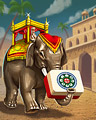 Pachyderm Present Badge - Mahjong Escape Pachyderm Present Badge - Mahjong Escape