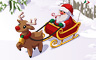 Santa Decoration Badge - Solitaire Gardens Santa Decoration Badge - Solitaire Gardens