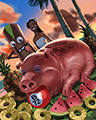 Pogo Luau Delight Badge Pogo Luau Delight Badge