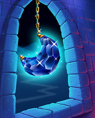 In A Blue Moon Badge - Jewel Academy In A Blue Moon Badge - Jewel Academy