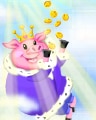 Piggie Cloudland Badge - Hog Heaven Slots Piggie Cloudland Badge - Hog Heaven Slots