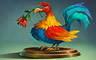 Zodiac Rooster Badge - Solitaire Gardens Zodiac Rooster Badge - Solitaire Gardens