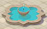 Turquoise Fountain Badge - Solitaire Gardens Turquoise Fountain Badge - Solitaire Gardens