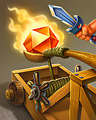 Raining Fire Badge - Bejeweled Twist Raining Fire Badge - Bejeweled Twist