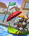 On Easy Street Badge - Rainy Day Spider Solitaire On Easy Street Badge - Rainy Day Spider Solitaire