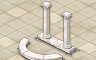 Curved Wall And Columns Badge - Solitaire Gardens Curved Wall And Columns Badge - Solitaire Gardens