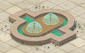 Deluxe Double Fountain Badge - Solitaire Gardens Deluxe Double Fountain Badge - Solitaire Gardens