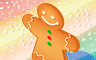 Gingerbread Man Badge - Solitaire Gardens Gingerbread Man Badge - Solitaire Gardens