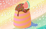 Chocolate Watermelon Petit Four Badge - Solitaire Gardens Chocolate Watermelon Petit Four Badge - Solitaire Gardens