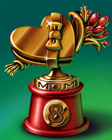 Mother's Day Race Lap 8 Badge - Mahjong Garden HD Mother's Day Race Lap 8 Badge - Mahjong Garden HD