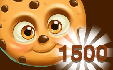 Chocolate Cookie 1500 Badge - Cookie Connect Chocolate Cookie 1500 Badge - Cookie Connect