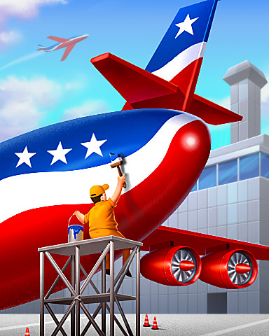 3 Star Service Badge - Jet Set Solitaire 3 Star Service Badge - Jet Set Solitaire