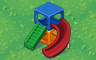 Play Structure With Slide Badge - Solitaire Gardens Play Structure With Slide Badge - Solitaire Gardens