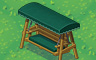 Wooden Bench Swing Badge - Solitaire Gardens Wooden Bench Swing Badge - Solitaire Gardens