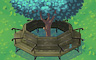 Teal Oak With Round Bench Badge - Solitaire Gardens Teal Oak With Round Bench Badge - Solitaire Gardens