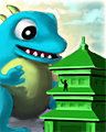 Great Blue Lizard Badge - PoppaZoppa Great Blue Lizard Badge - PoppaZoppa