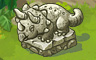 Triceratops Sculpture Badge - Solitaire Gardens Triceratops Sculpture Badge - Solitaire Gardens