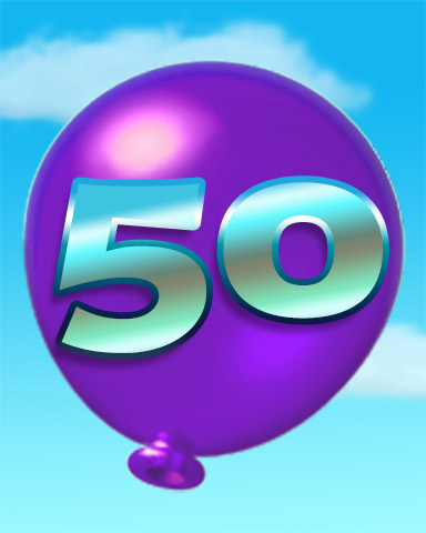 Rank 50 Badge - Poppit!™ HD Rank 50 Badge - Poppit!™ HD