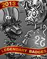Brand-Name Bovine Badge - Bingo Luau Brand-Name Bovine Badge - Bingo Luau