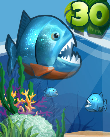 The Piranha Badge - Mahjong Safari HD The Piranha Badge - Mahjong Safari HD