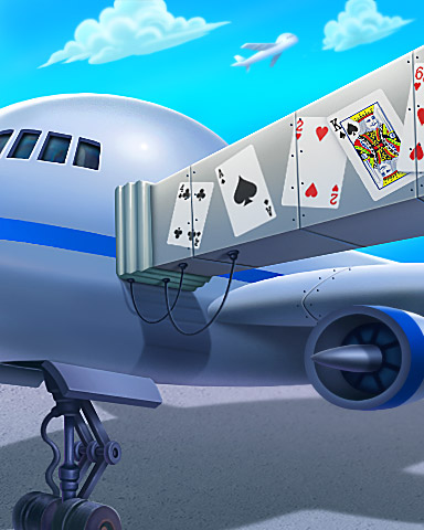 Now Boarding Badge - Jet Set Solitaire Now Boarding Badge - Jet Set Solitaire