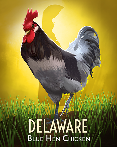 Delaware Blue Hen Badge - Claire Hart: Secret In The Shadows Delaware Blue Hen Badge - Claire Hart: Secret In The Shadows