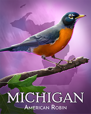 American Robin Badge - Poppit!™ HD American Robin Badge - Poppit!™ HD