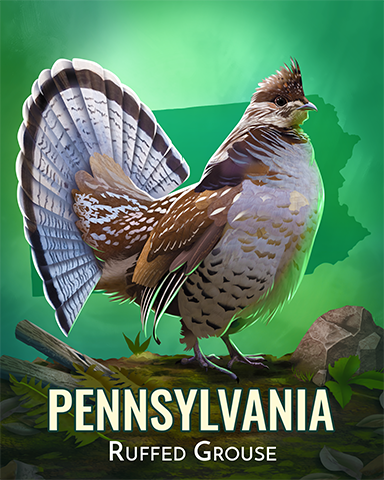 Ruffed Grouse Badge - Stack'em HD Ruffed Grouse Badge - Stack'em HD