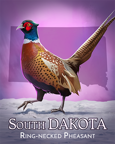 South Dakota Pheasant Badge - Stack'em HD South Dakota Pheasant Badge - Stack'em HD