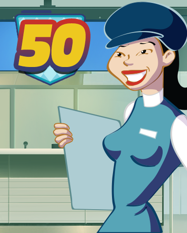Rank 50 Badge - First Class Solitaire HD Rank 50 Badge - First Class Solitaire HD
