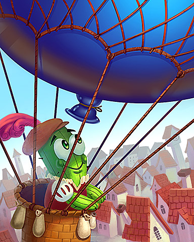Pogo History Of Flight: Hot Air Powered Badge Pogo History Of Flight: Hot Air Powered Badge