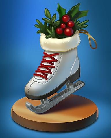 Ice Skate Badge - Double Deuce Poker HD Ice Skate Badge - Double Deuce Poker HD