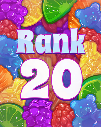 Rank 20 Badge - Sweet Tooth Town Rank 20 Badge - Sweet Tooth Town