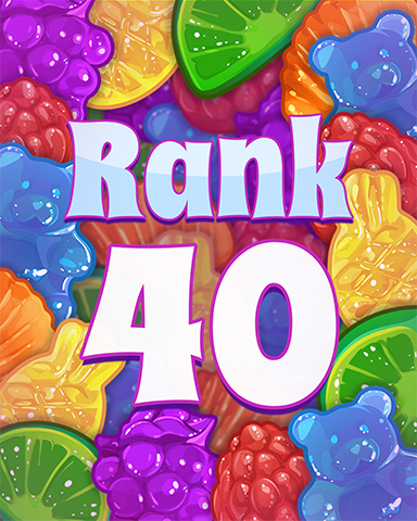 Rank 40 Badge - Sweet Tooth Town Rank 40 Badge - Sweet Tooth Town