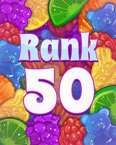Rank 50 Badge - Sweet Tooth Town Rank 50 Badge - Sweet Tooth Town